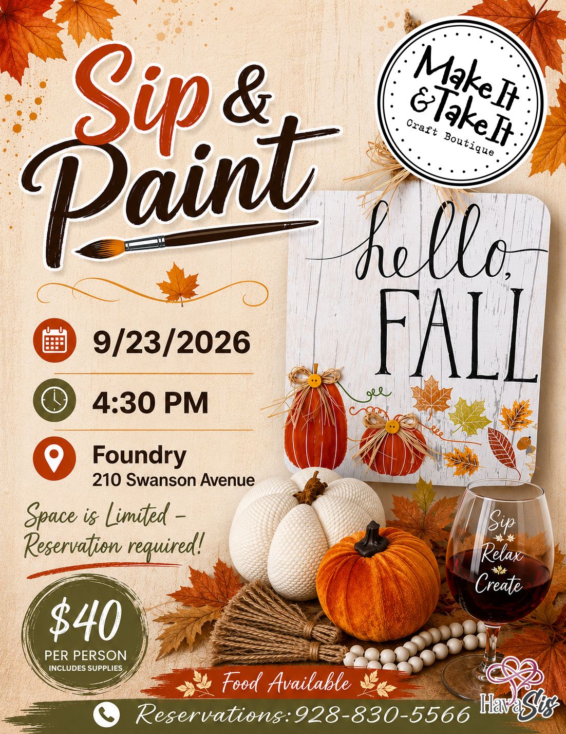 HAVASIS SIP & PAINT